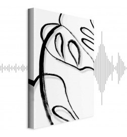 Quadro - White Monstera (1 Part) Vertical