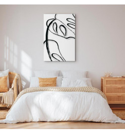 Tableau - White Monstera (1 Part) Vertical