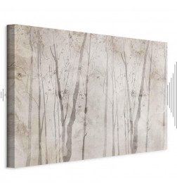 Canvas Print - Beige Forest of Thoughts (1 Part) Wide