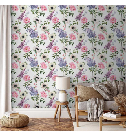 Tappezzeria murale - Roses and Lilacs