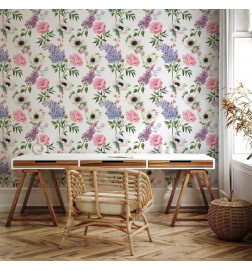 Tappezzeria murale - Roses and Lilacs