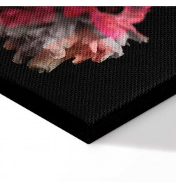 Cuadro - Peony Charm (1-part) - Colorful Bouquet on Black Background