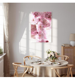 Quadro - Flowery Glamour (1-part) - Flower Petals in Shades of Pink