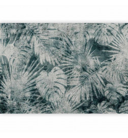 Wall Mural - Exotic nature in the jungle - floral landscape with leaves with patterns