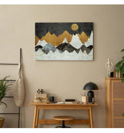 Schilderij - Cold Night (1 Part) Wide