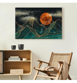 Canvas Print - Mountain Calm (1 Part) Wide