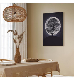 Schilderij - Lone Tree (1 Part) Vertical