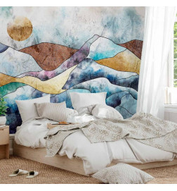 Mural de parede - Stained Glass Landscape