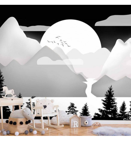 Papier peint - Landscape at Sunset - Second Variant