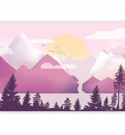 Fototapeet - Landscape at Sunset - Third Variant