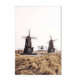 Paveikslas - Wooden Windmill (1 Part) Vertical