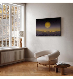 Leinwandbild - Futuristic landscape 3 (1 Part) Wide