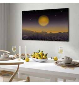 Leinwandbild - Futuristic landscape 3 (1 Part) Wide