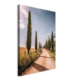 Leinwandbild - Italian cypresses (1 Part) Vertical