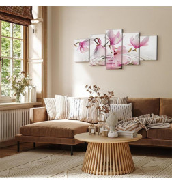 Glezna - Magnolias over Water (5 Parts) Wide Pink