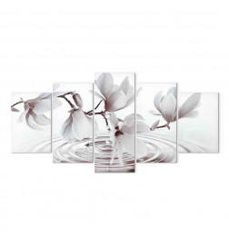 Glezna - Magnolias over Water (5 Parts) Wide Grey