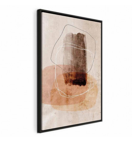 Schilderij - Circle of Desires (1 Part) Vertical