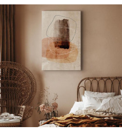 Schilderij - Circle of Desires (1 Part) Vertical