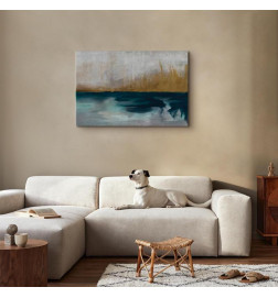 Schilderij - Golden Grasses (1 Part) Wide