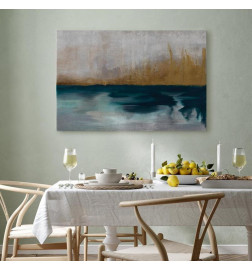 Schilderij - Golden Grasses (1 Part) Wide