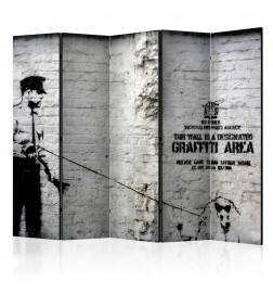 172,00 €Paravent 5 volets - Banksy - Graffiti Area II [Room Dividers]