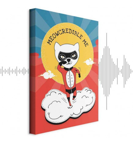 Schilderij - Dear Cat (1 Part) Vertical