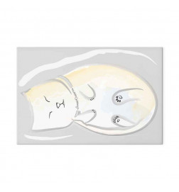 Canvas Print - Sleepy Kitty (1 Part) Vertical