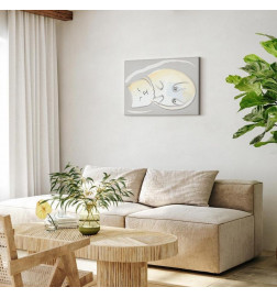 Canvas Print - Sleepy Kitty (1 Part) Vertical