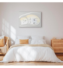 Canvas Print - Sleepy Kitty (1 Part) Vertical