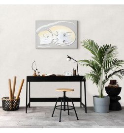 Quadro - Sleepy Kitty (1 Part) Vertical