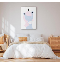 Canvas Print - Sweet Unicorn (1 Part) Vertical
