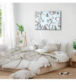 Canvas Print - Treasure Map (1 Part) Wide