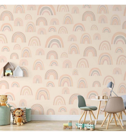 Fotobehang - Pastel Rainbows