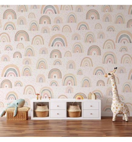 Foto tapete - Rainbows and Hearts