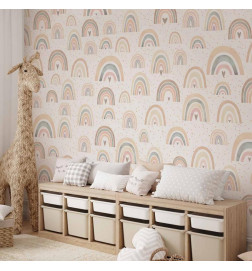 Wall Mural - Rainbows and Hearts