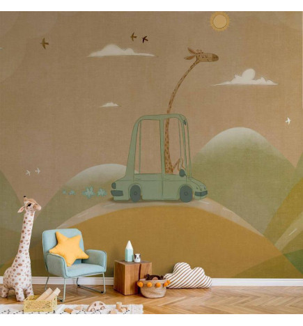 Fototapete - Traveling Giraffe