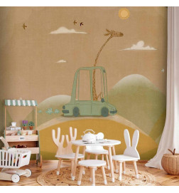 Mural de parede - Traveling Giraffe