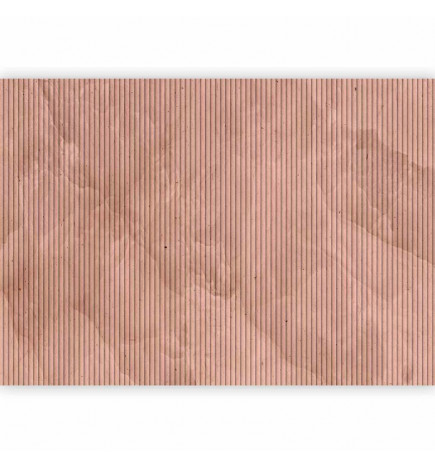 Fototapet - Pink reed - solid background with textured vertical stripes with pattern