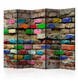 172,00 €Paravento muro di pietra multicolore 5 ante ARREDALACASA
