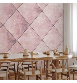 Fototapeta - Perfect cuts - uniform geometric pattern in tiled pattern with pattern