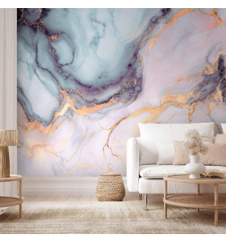 Fototapetas - Pastel Stones - Pink and Blue Marble-based Structures