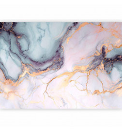 Carta da parati - Pastel Stones - Pink and Blue Marble-based Structures