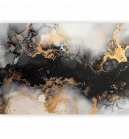 Carta da parati - Gold Explosions - an Abstract Pattern Inspired by Marble