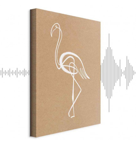 Paveikslas - White Flamingo (1 Part) Vertical