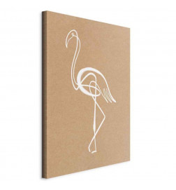 Seinapilt - White Flamingo (1 Part) Vertical