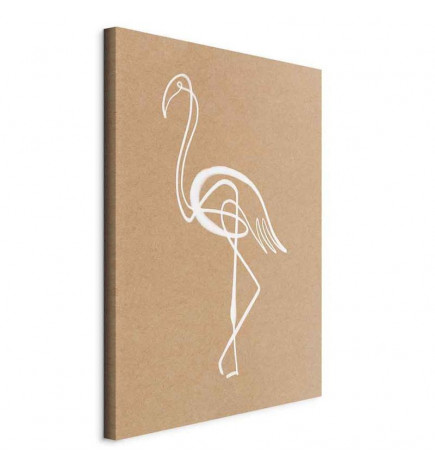 Seinapilt - White Flamingo (1 Part) Vertical