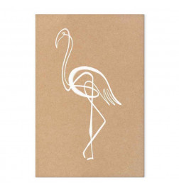 Slika - White Flamingo (1 Part) Vertical