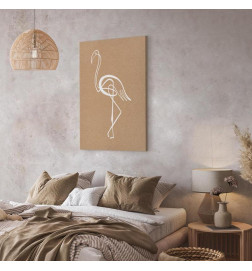 Tablou - White Flamingo (1 Part) Vertical