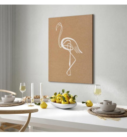 Slika - White Flamingo (1 Part) Vertical