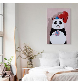 Quadro - Panda with a Balloon (1 Part) Vertical